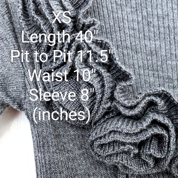 Vtg Wool Knit Sweater Dress. Md in Italy, XS. - Picture 4 of 16